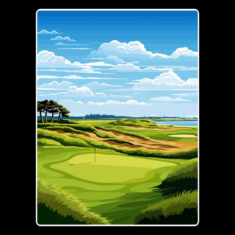 Bandon Dunes Golf Resort Affiche de voyage souvenir