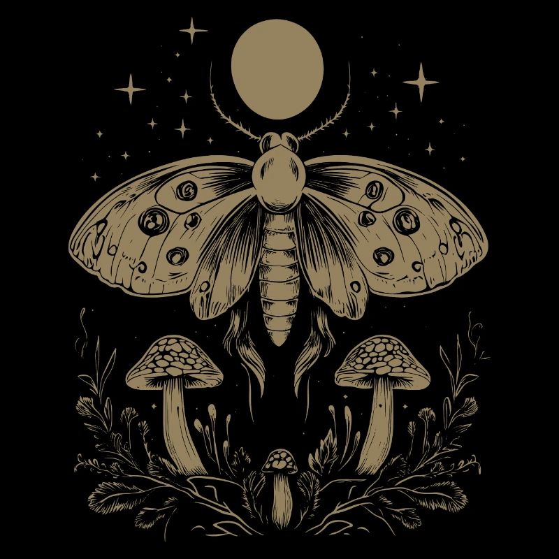 Moth Fairycore Goth Grunge
