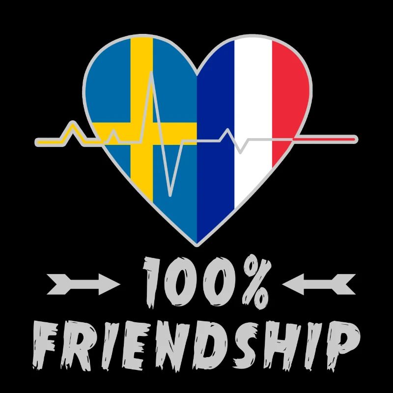 Schweden und Frankreich 100% Freundschaft