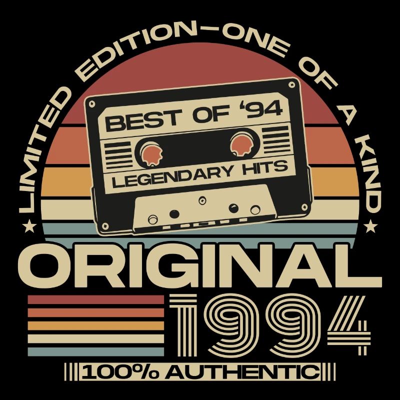 Original 1994 Vintage Anniversaire Rétro