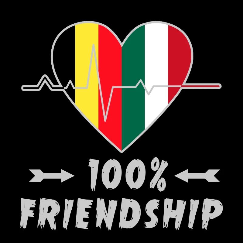 Belgien und Italien 100% Freundschaft