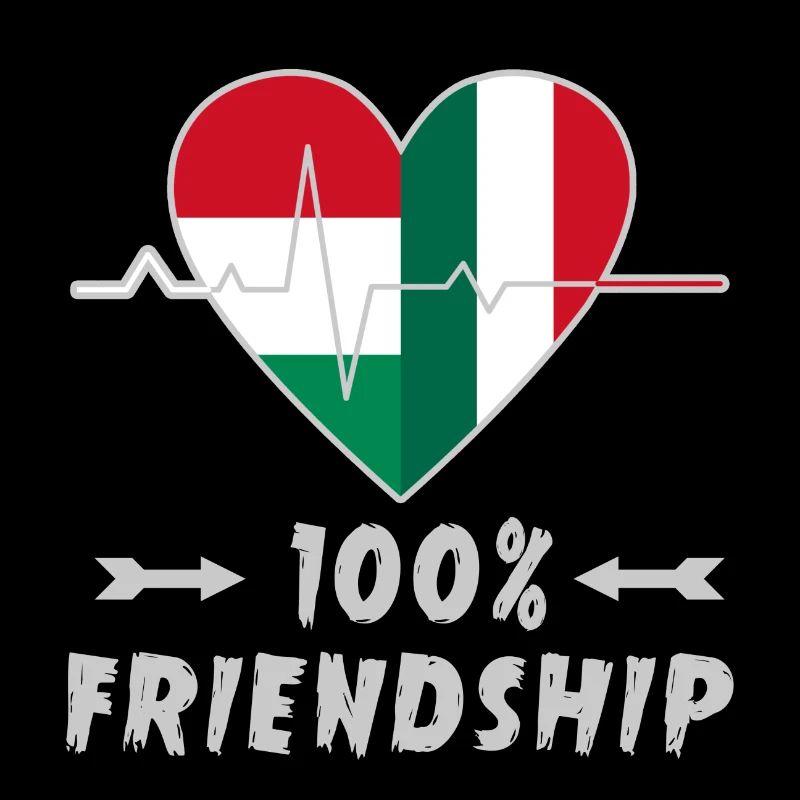Ungarn und Italien 100% Freundschaft
