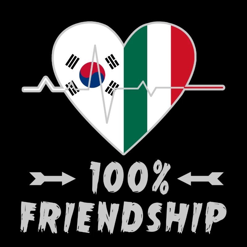 100 % amitié entre la Corée du Sud et l'Italie