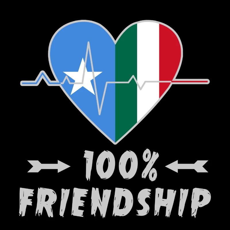 Somalia und Italien 100% Freundschaft