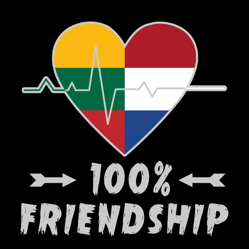Litauen und Niederlande 100% Freundschaft