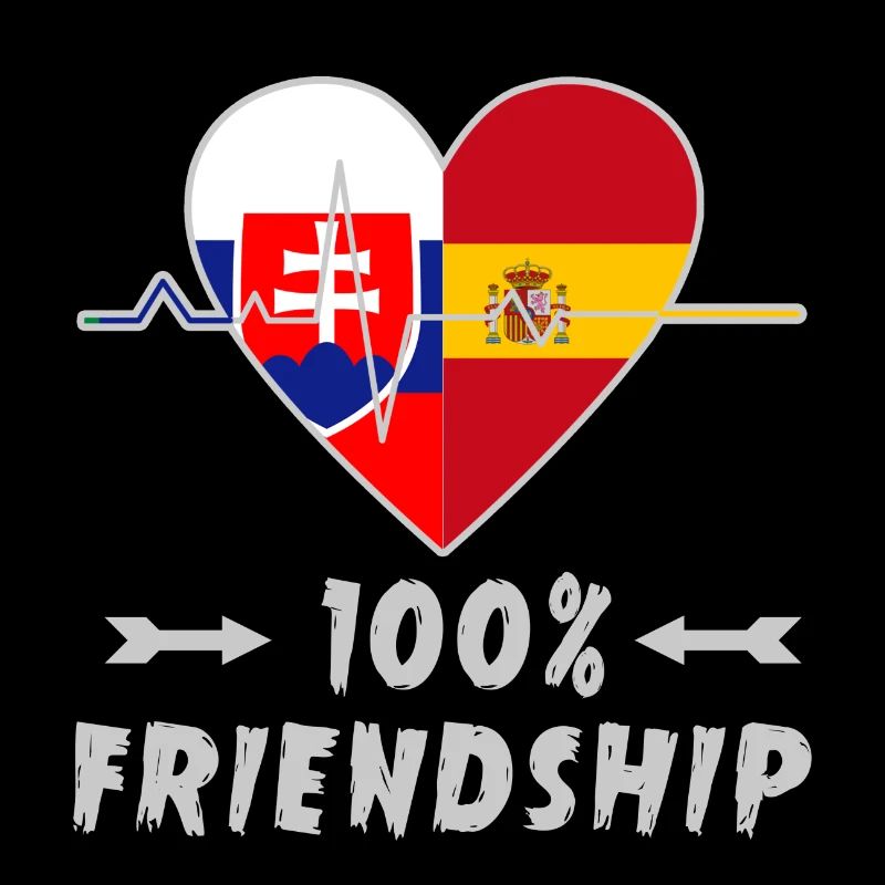 Slowakei und Spanien 100% Freundschaft