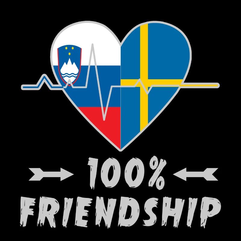 Slowenien und Schweden 100% Freundschaft