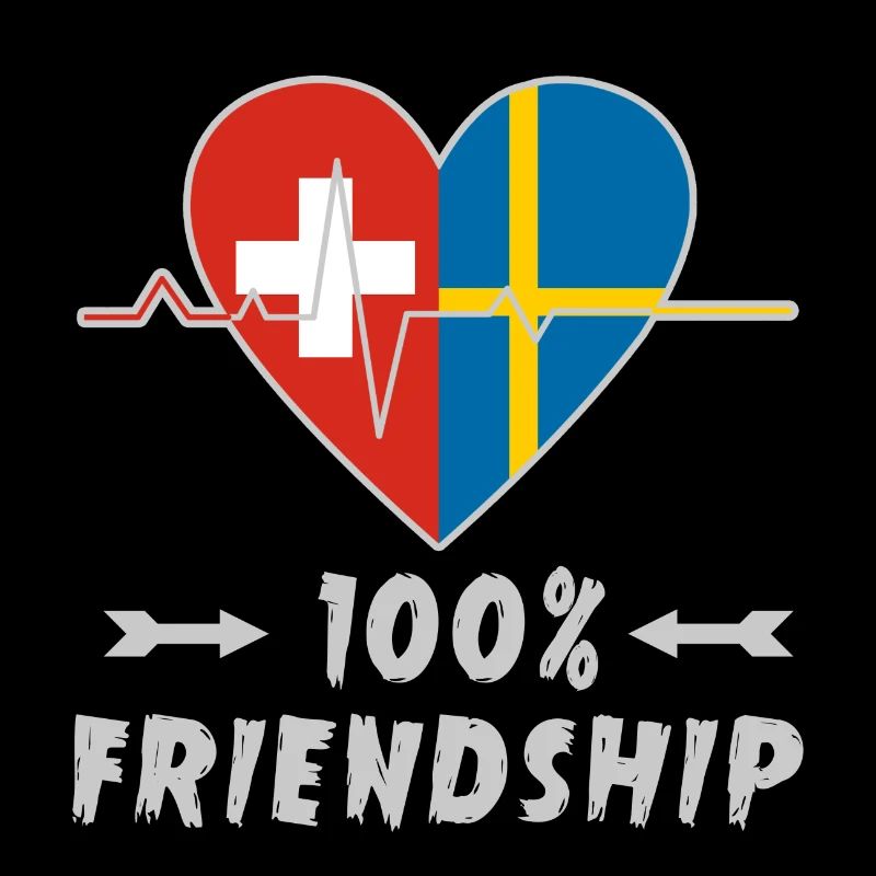 Schweiz und Schweden 100% Freundschaft