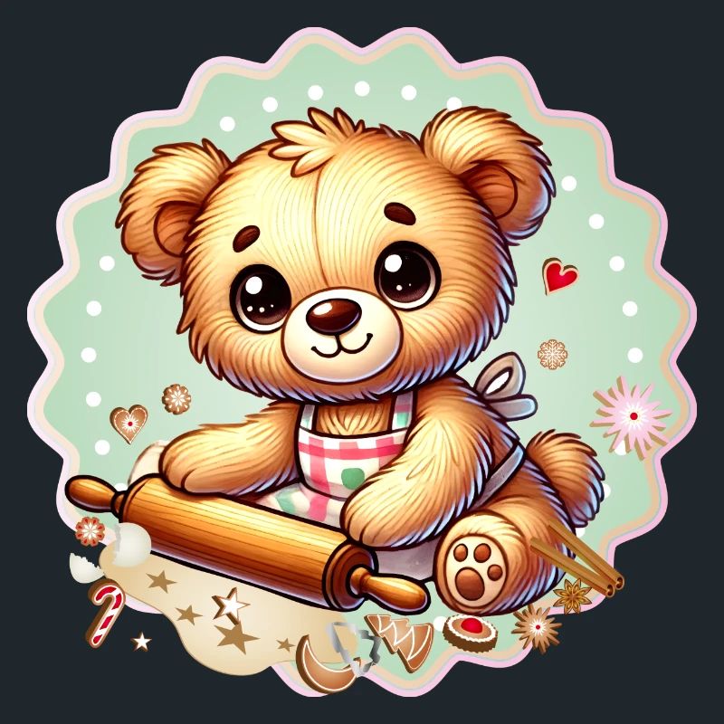 Cuisson de Noël Teddy – Douce joie festive