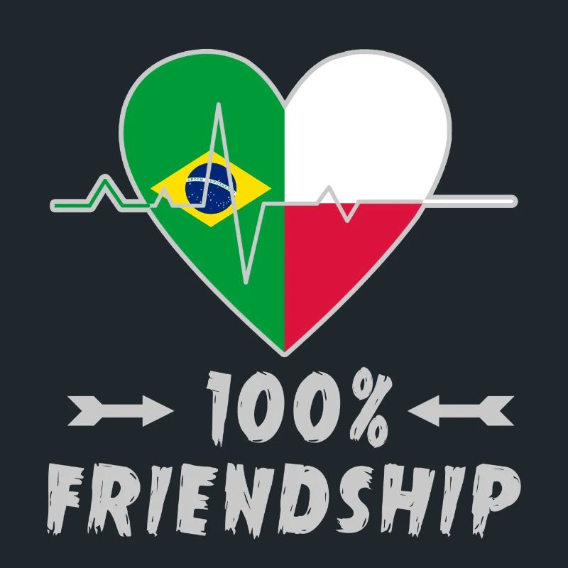Brasilien und Polen 100% Freundschaft