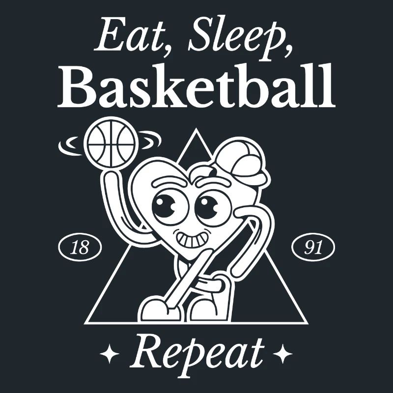 Conception de coeur de basket-ball