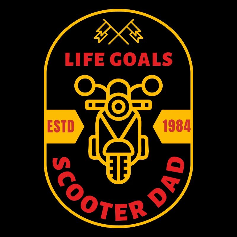Scooter Dad - Badge Motorroller Vintage