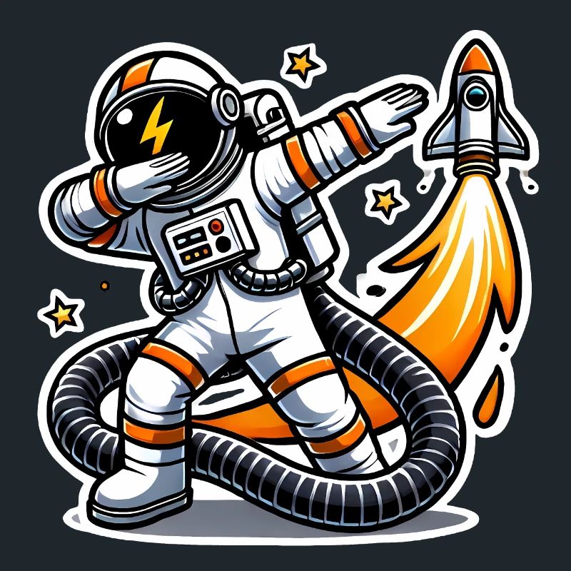 Funny Dabbing Astronaut Space Design