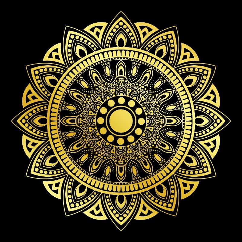 Mandala doré