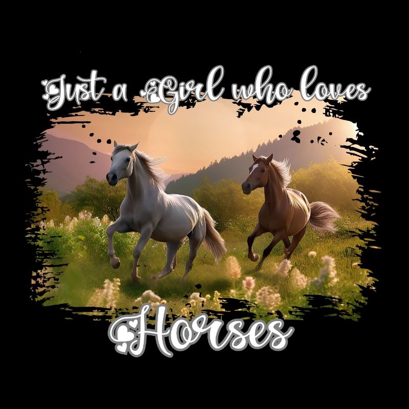 Amour Cheval Amour Illustration