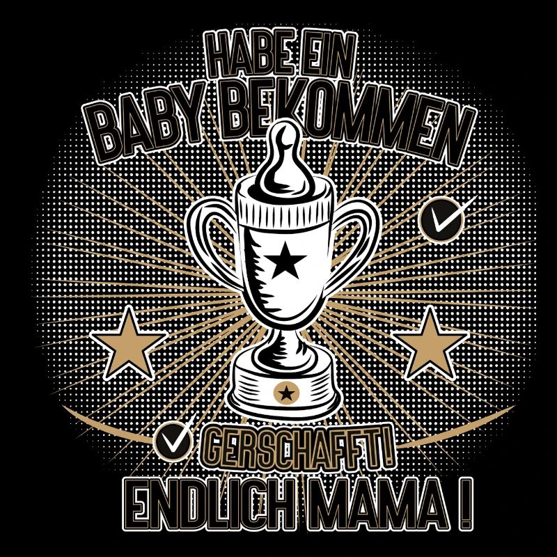 Endlich Mama Baby Bekommen Humor Design
