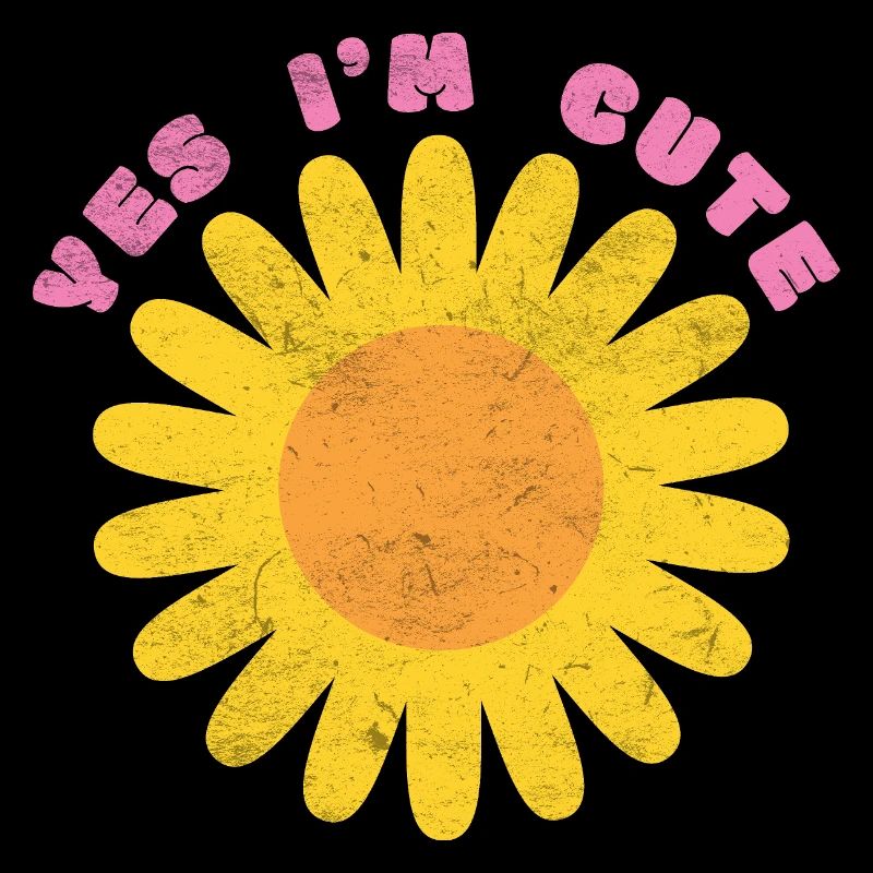 , je suis mignon - Conception de fleurs d’été pour enfants
