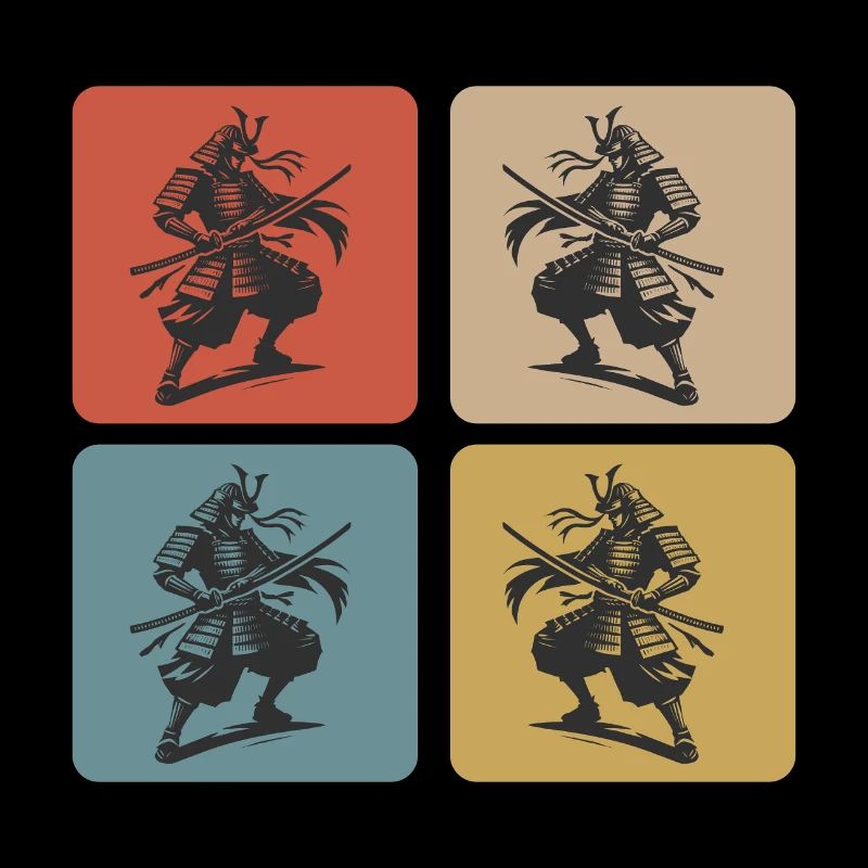 Samurai Japan Vintage Design