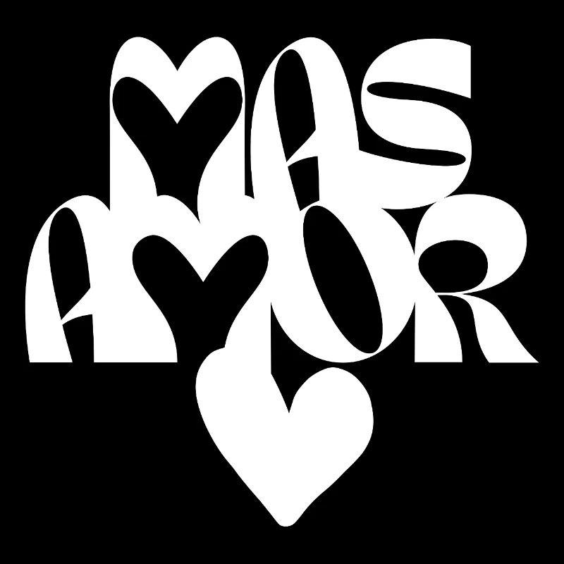Liebe Herzen Künstlerische Typografie