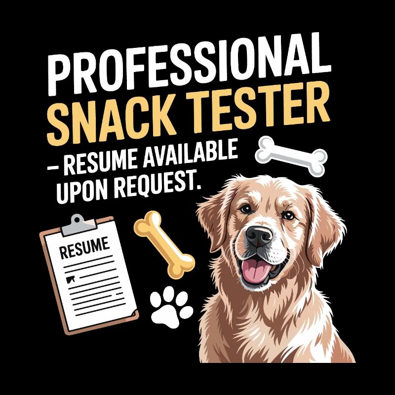 Chien Casse-croûte Tester CV disponible Blague