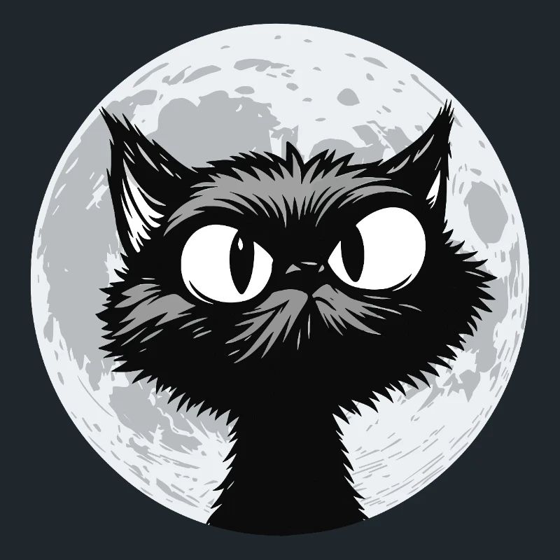 Moon Cat Midnight