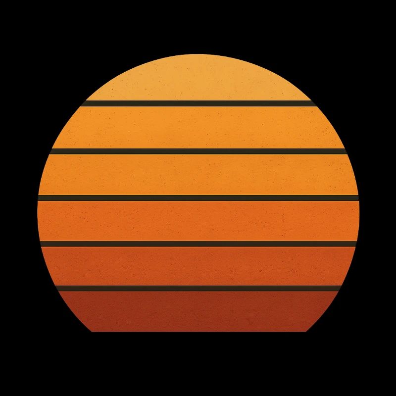 Abstrakte Sonnenuntergangs-Silhouette