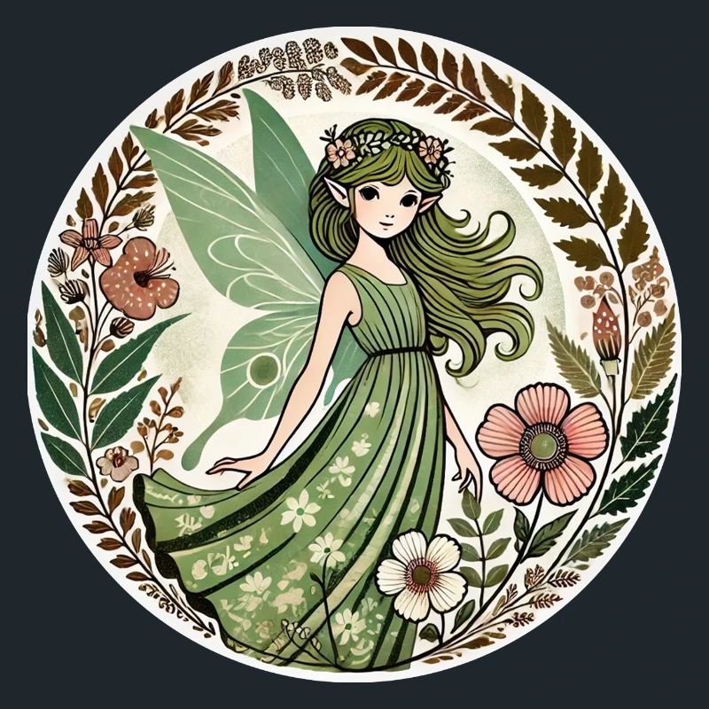 Conception de fée de la forêt enchantée