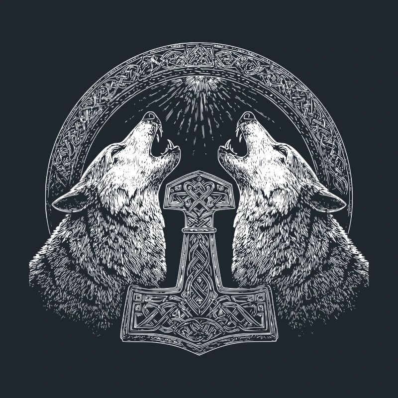 Loup Thor Marteau Viking