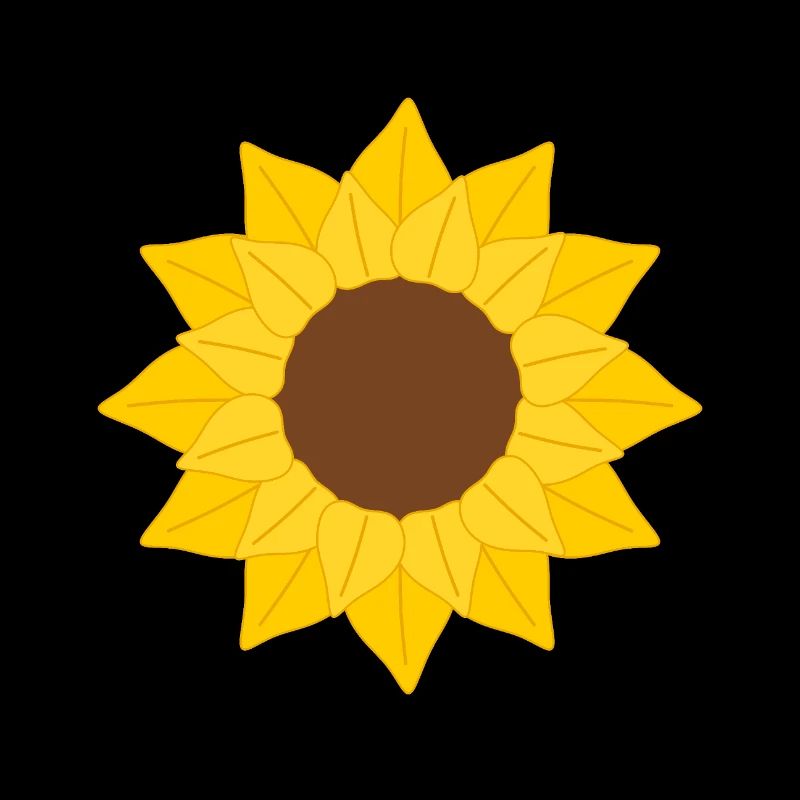 Sonnenblume Blütenblatt Muster Illustration