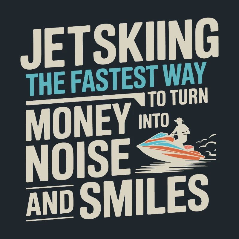 Jetski Argent Dans Le Bruit Et Sourire Citation