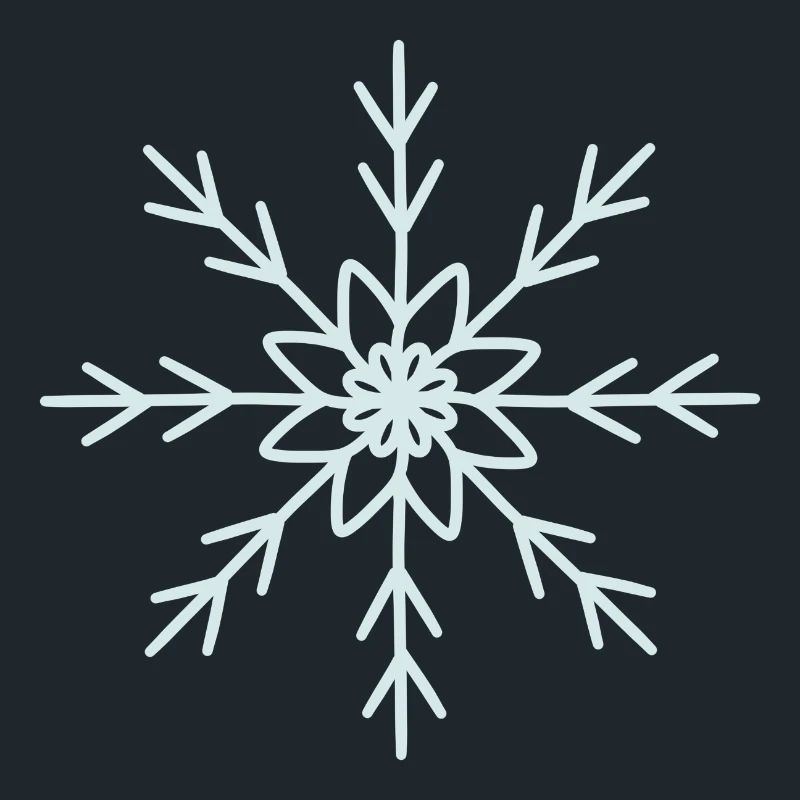 Elegant Snowflake Pattern Design