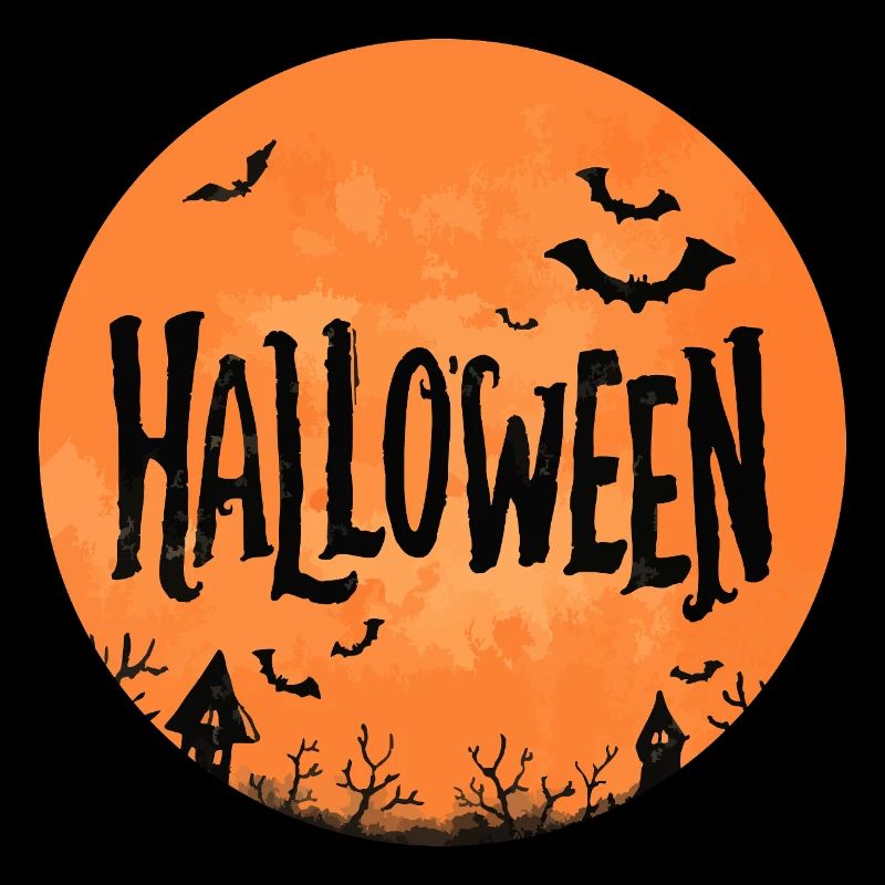 Halloween – Full Moon & Bats.