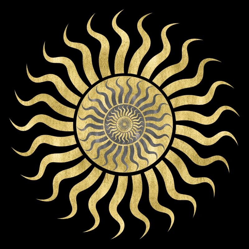 Gold & Black Sun