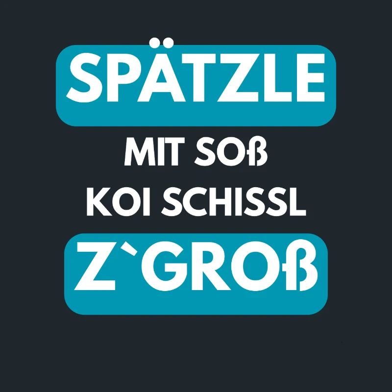 Spätzle with sauce koi Schissl z'gross