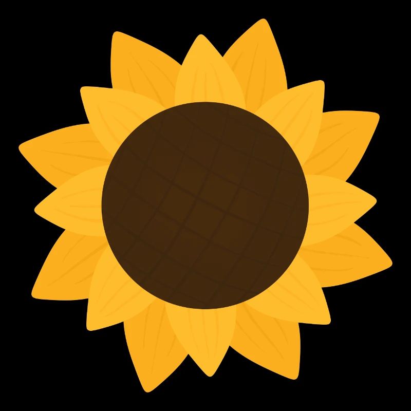 Motif botanique de tournesol ensoleillé