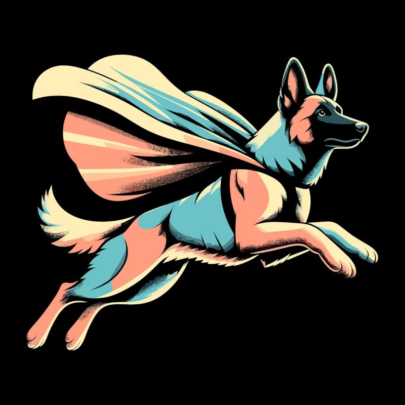 Super Maligator Belgischer Schäferhund Geschenk