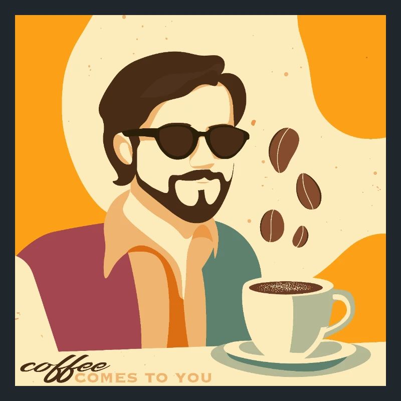 Café vintage / rétro Affiche