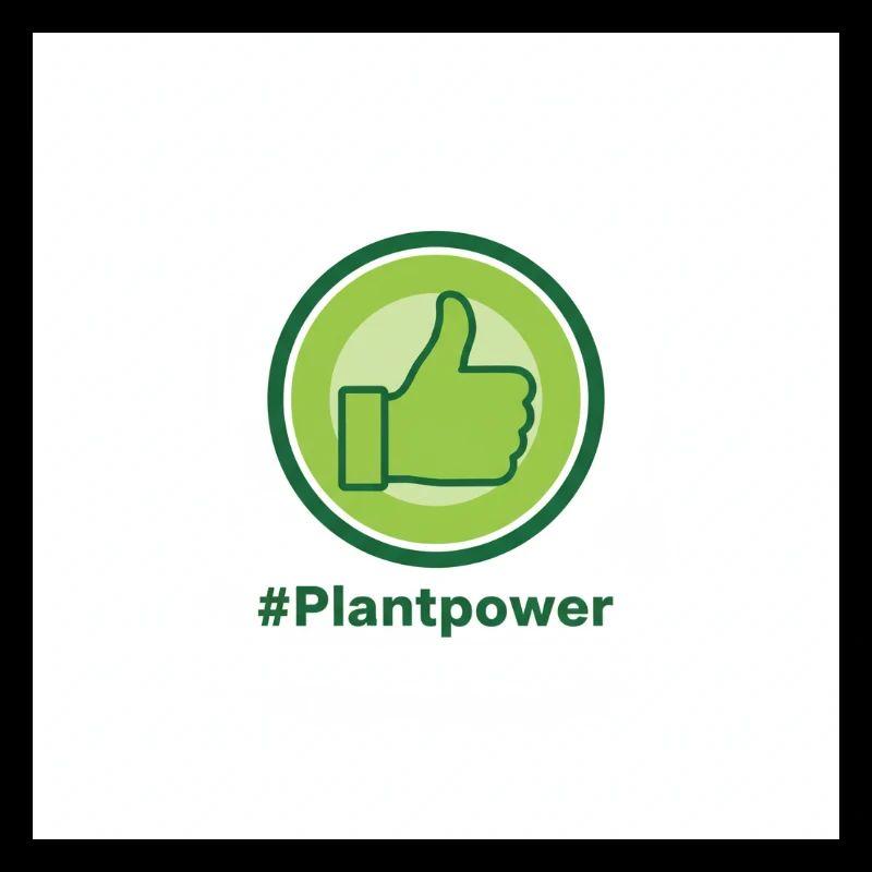Plantpower Grünes Daumen-Logo