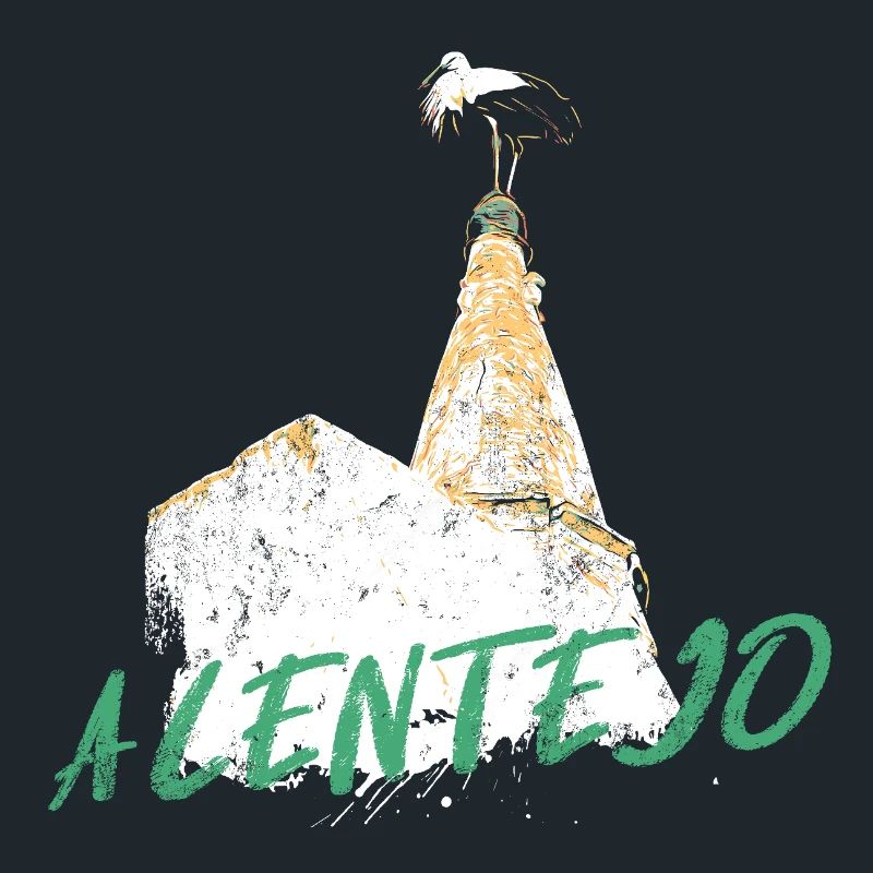 cheminée avec cigogne typique de l'Alentejo