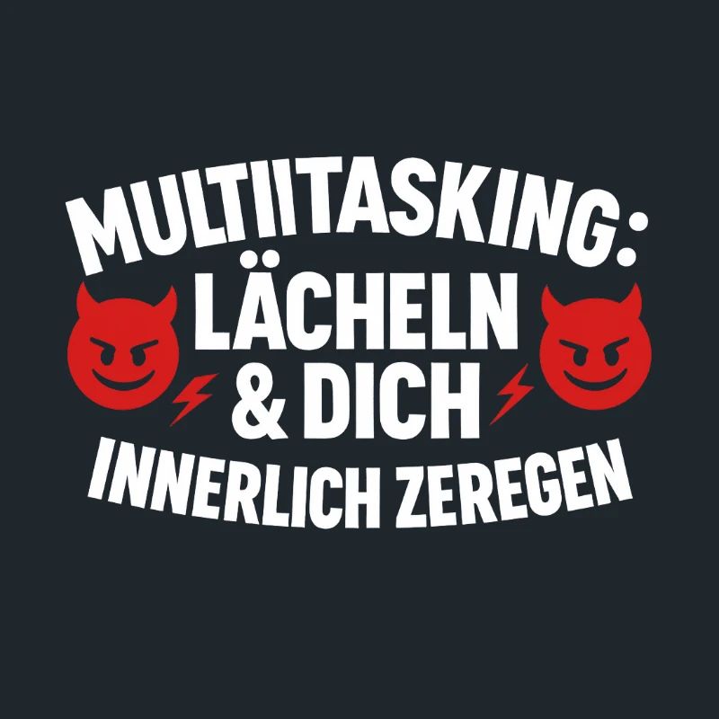 Multitasking Lächeln Innerlich Zerlegen