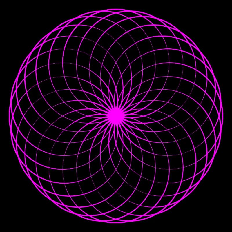 Neonspirale Netz Torus