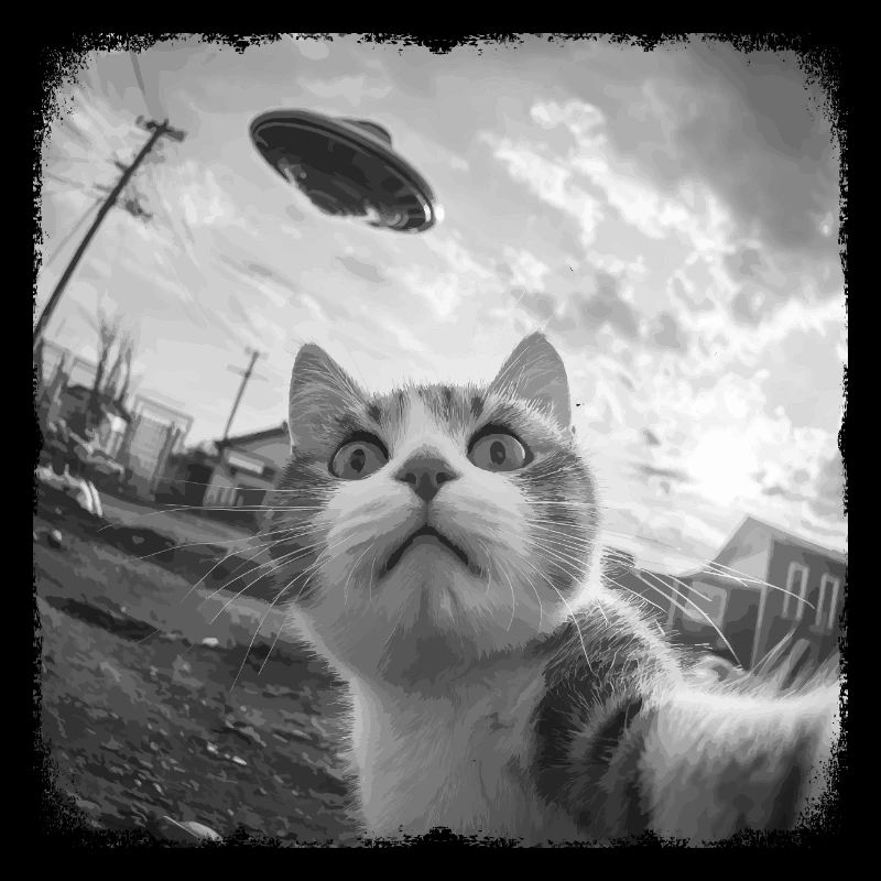 Cat and UFO