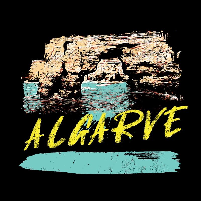 Cliffs Algarve illustration Portugal