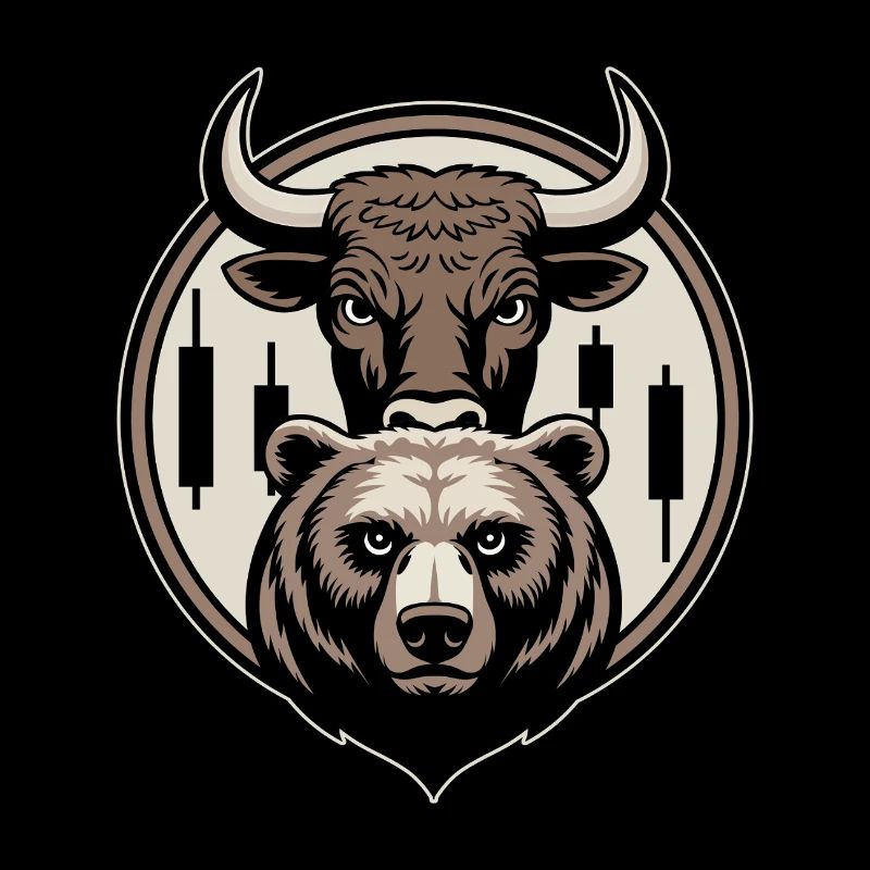 Bull & Bear Trading Bougies Motif Boursier