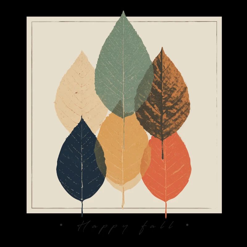 Herbstblatt-Mosaik: Retro-Palette