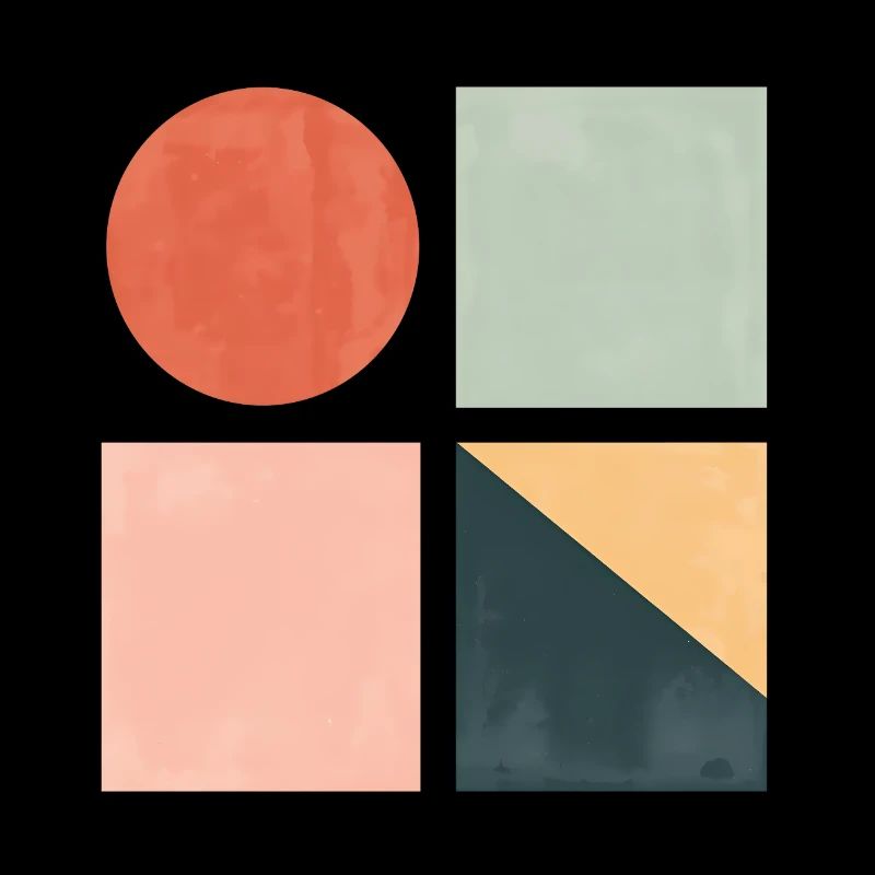 Minimalistische geometrische Formen — Moderne abstrakte Kunst