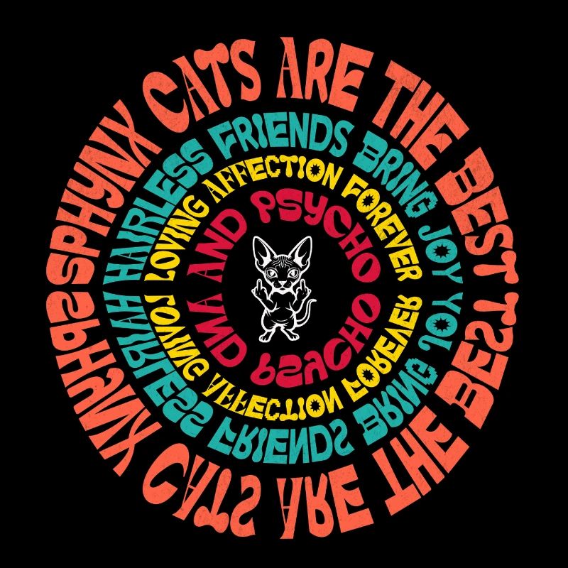 Sphynx Cat Mandala Funny Sayings Sarcastic Humor