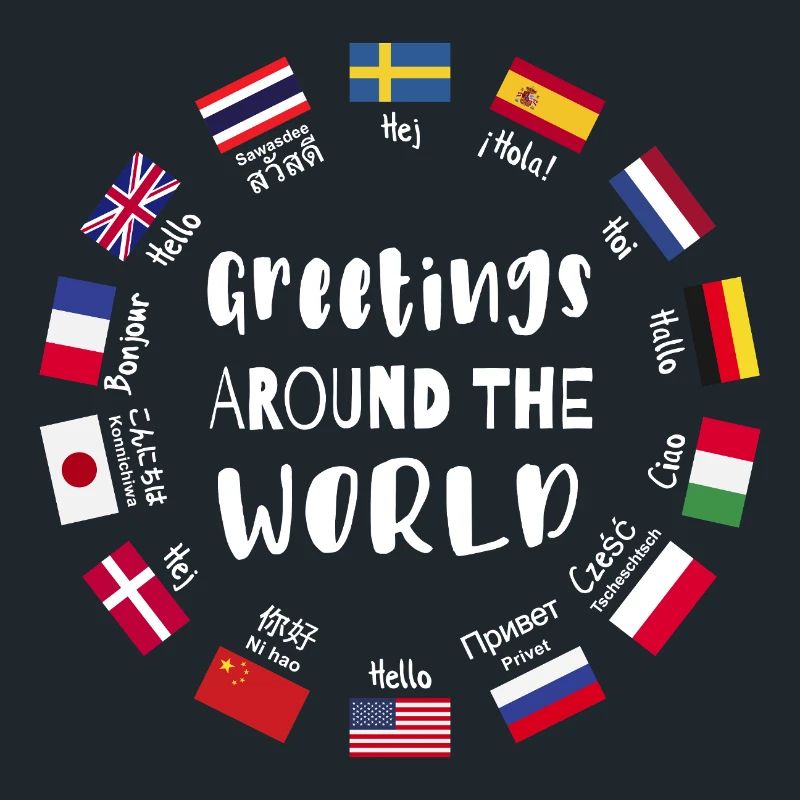 Greetings from all over the world - Hello in all languages
