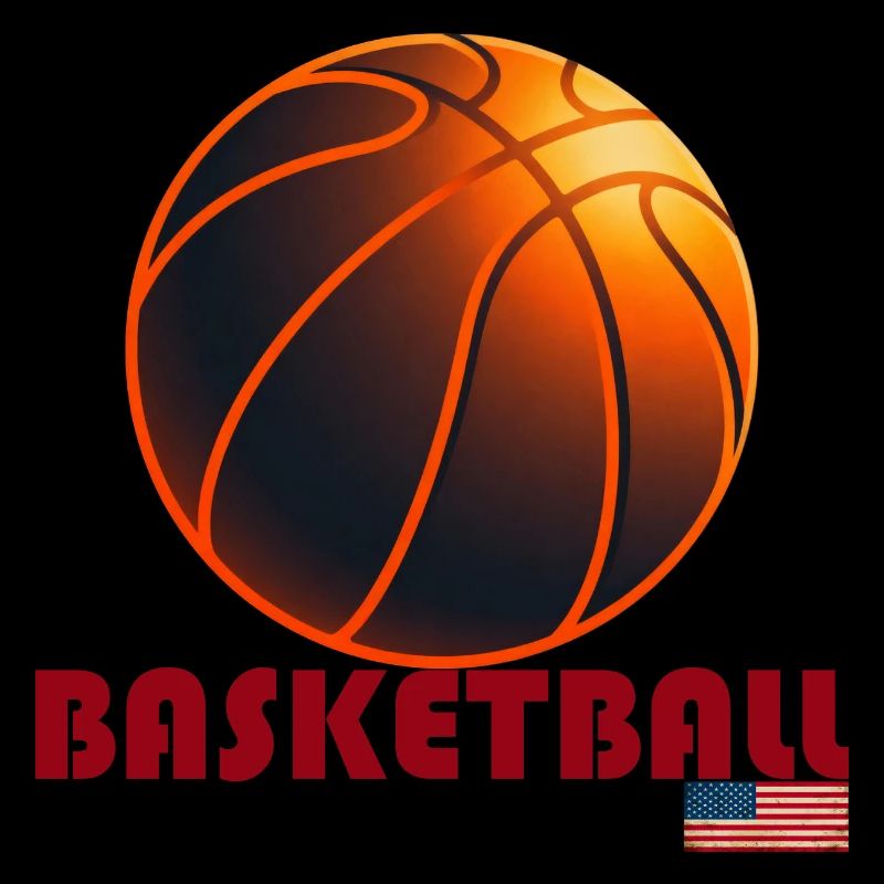 Ballon Basket Orange Amérique