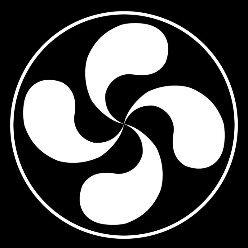 Cercle de Lauburu couleur blanche